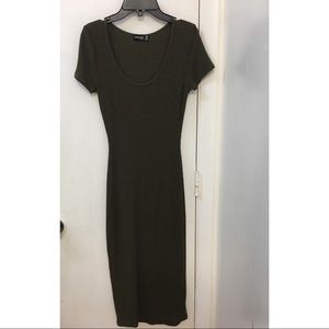 Dark green body con dress 💚